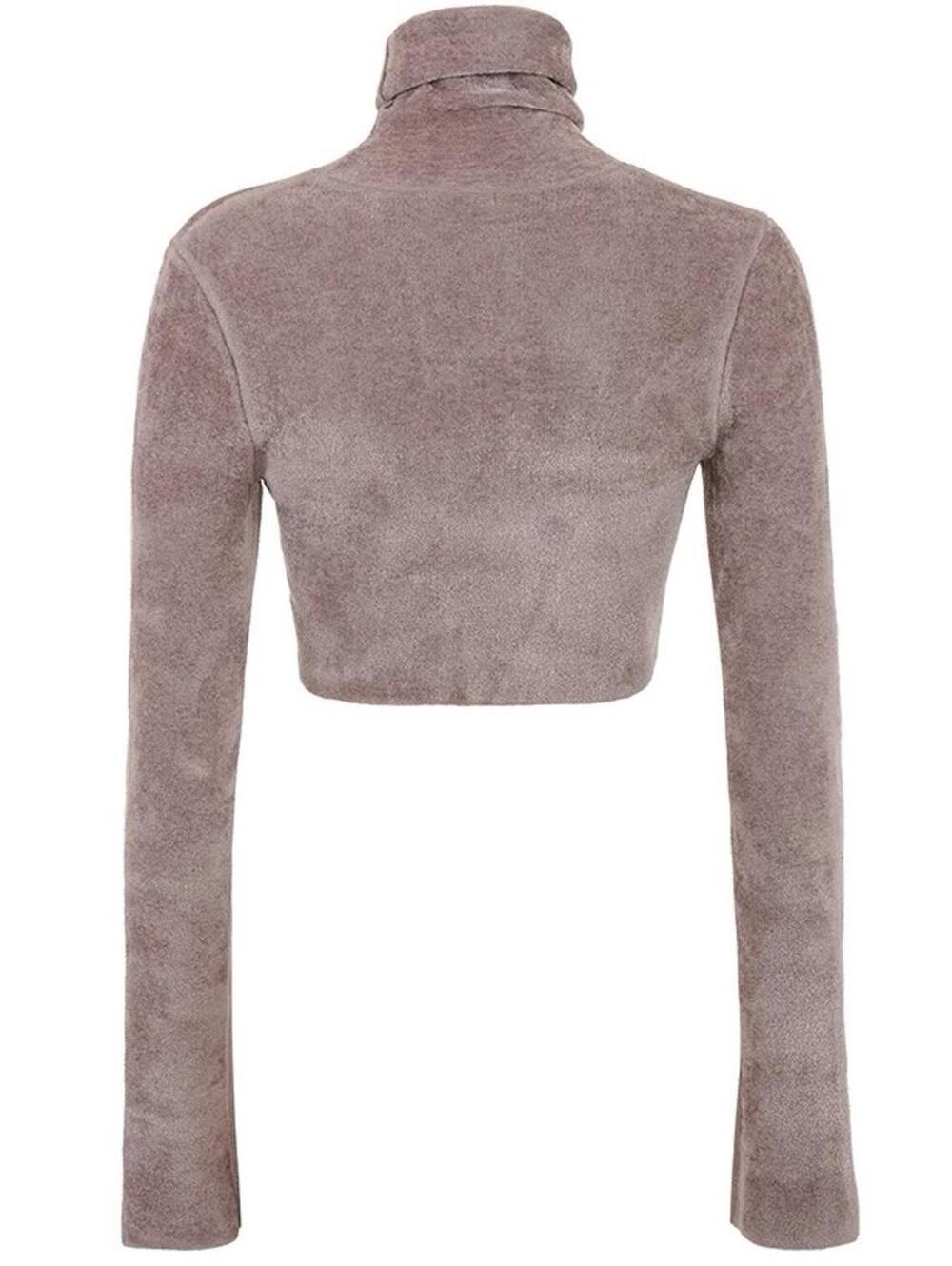 House of CB Suri Rose Chenille Cropped Top Sweater NWT Small - Picture 4 of 8